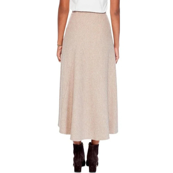 Nic+Zoe Skirt Womens Size Medium Brown Cozy All Day Midi Length Pull On - Picture 2 of 11